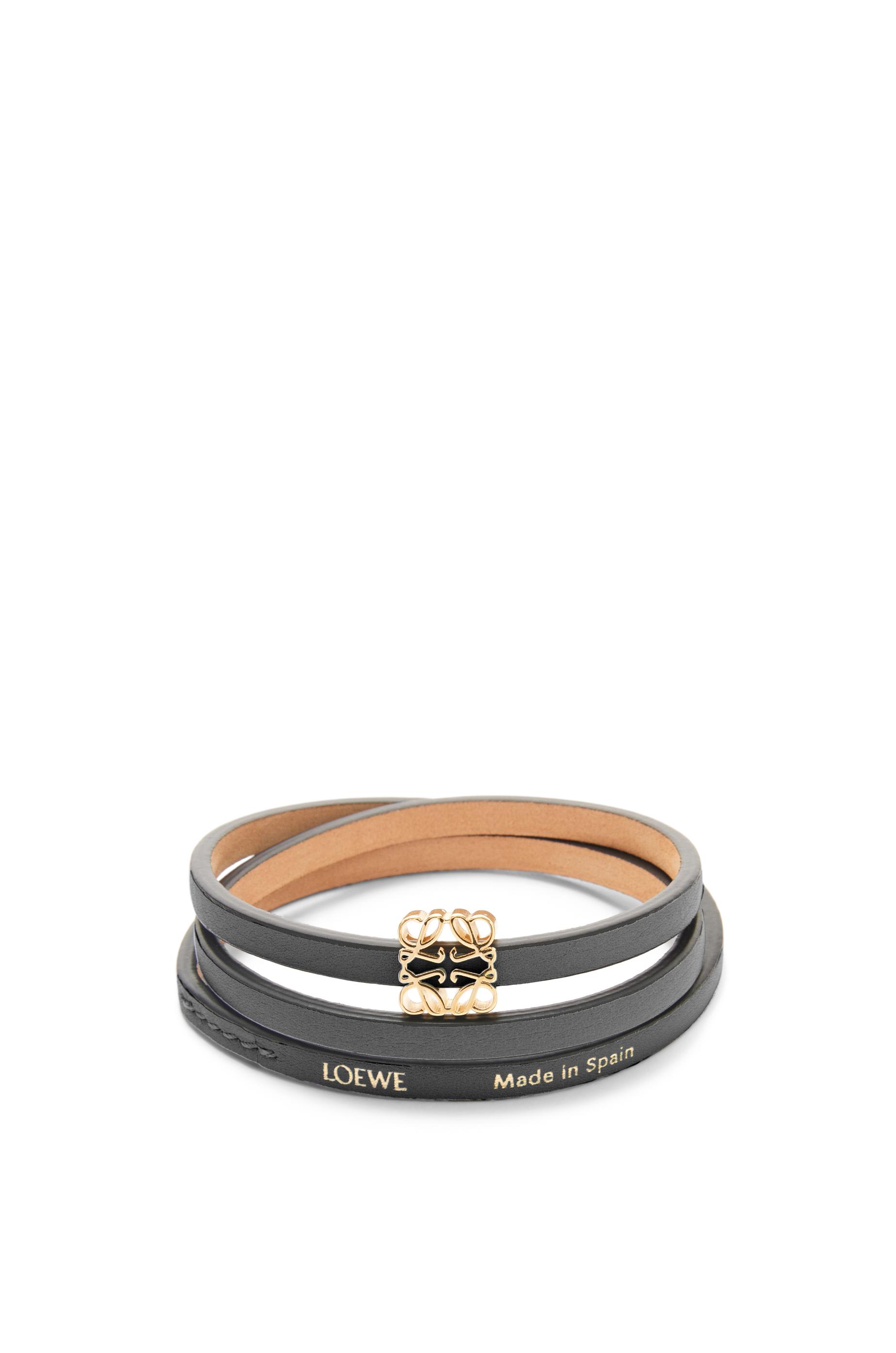 Twist bangle in calfskin by LOEWE