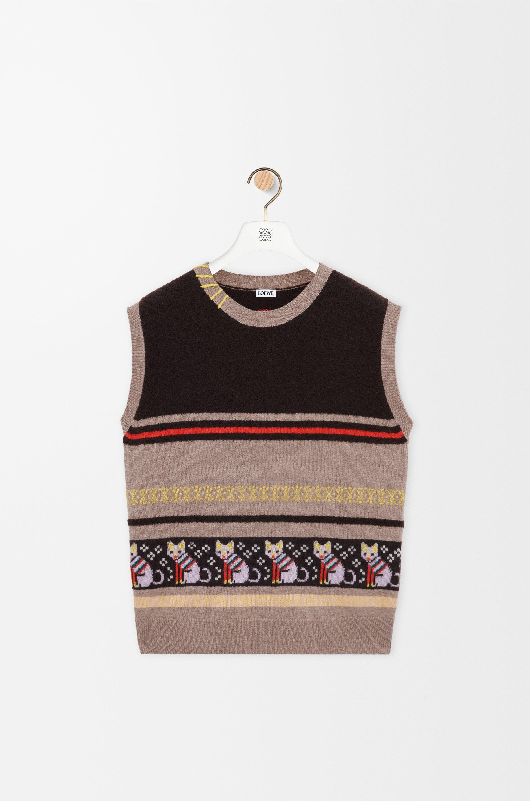 Vest in wool and cashmere by LOEWE