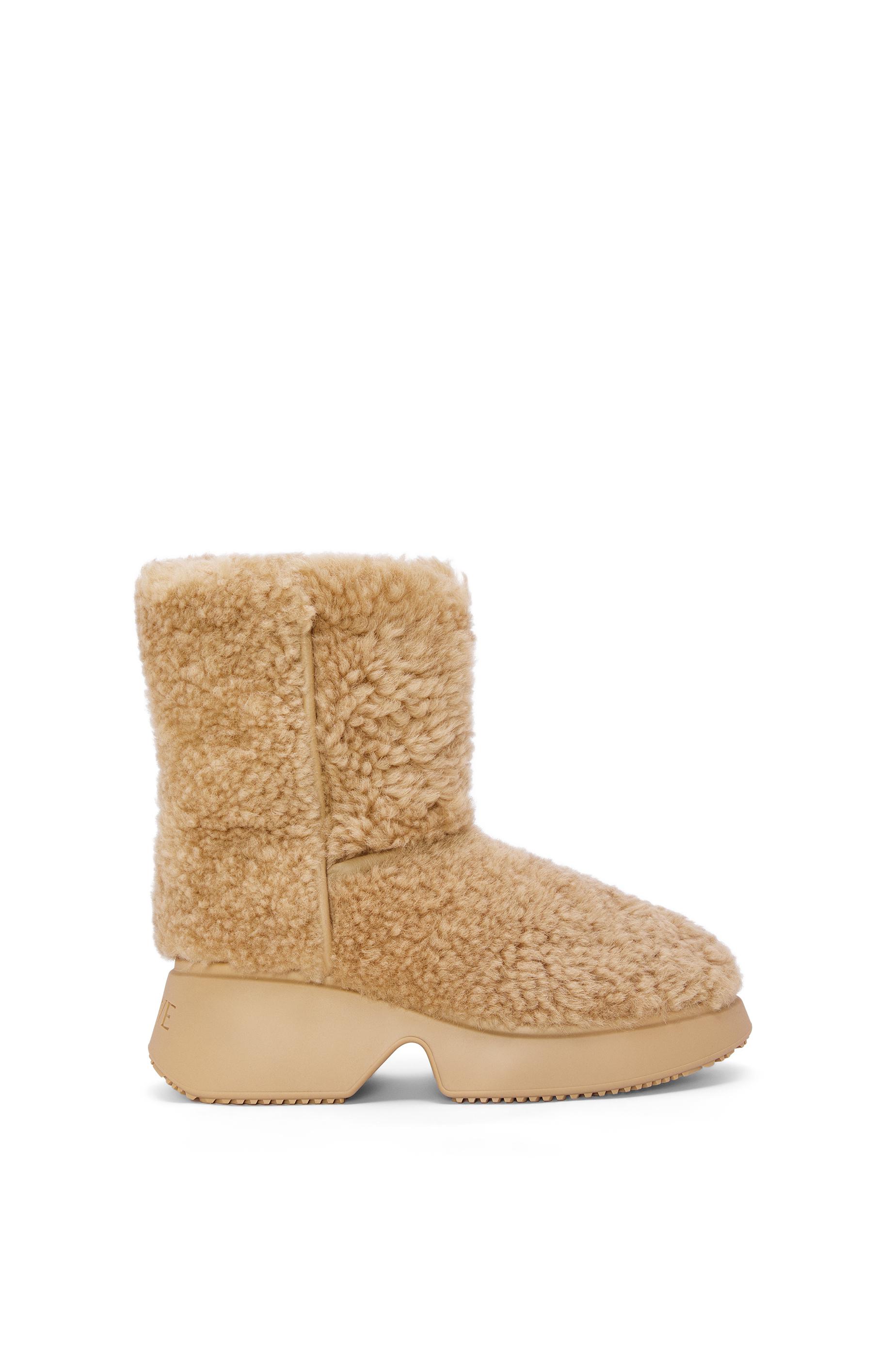 Wedge boot in shearling by LOEWE