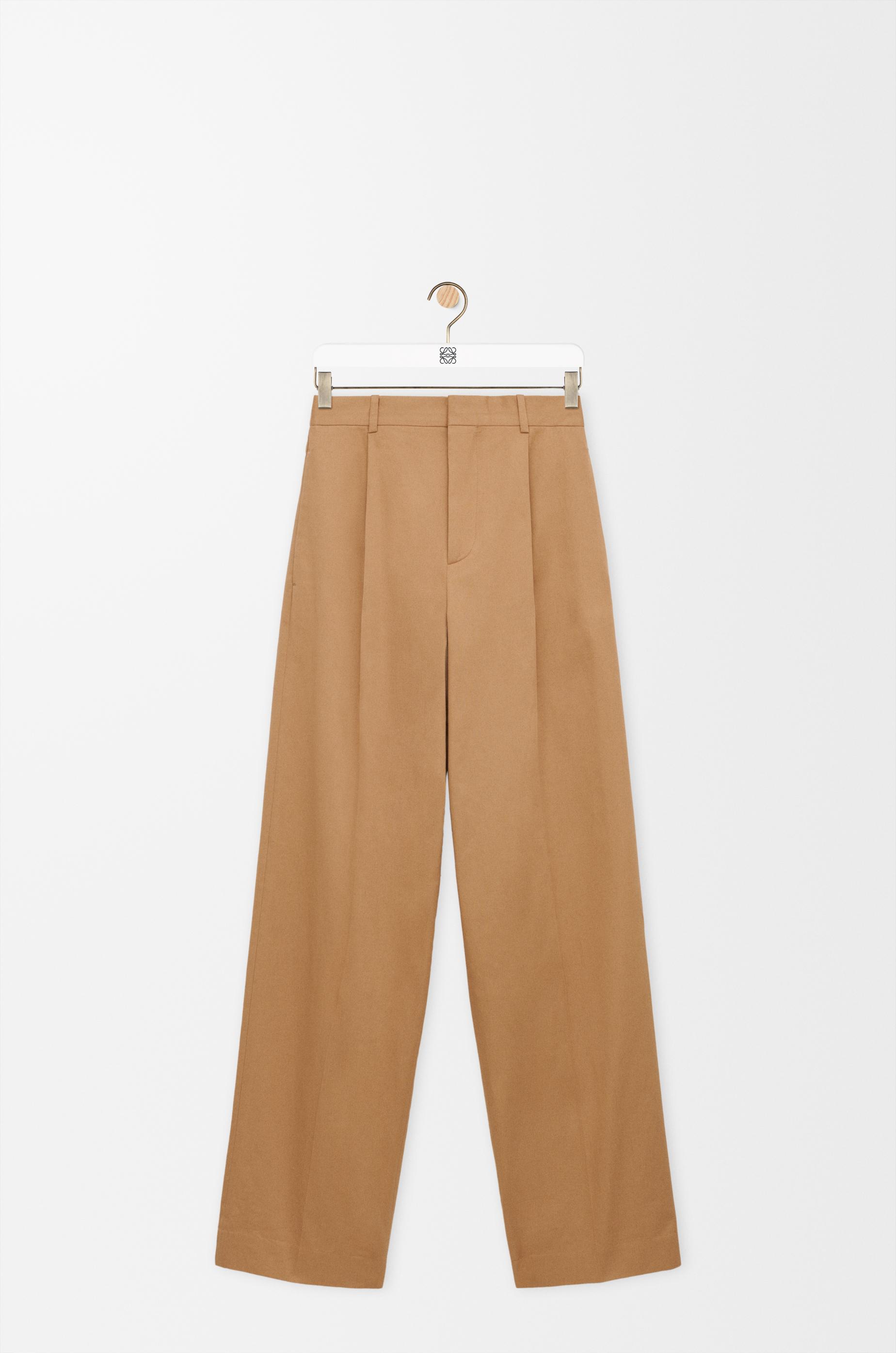 Wide leg trousers in cotton by LOEWE