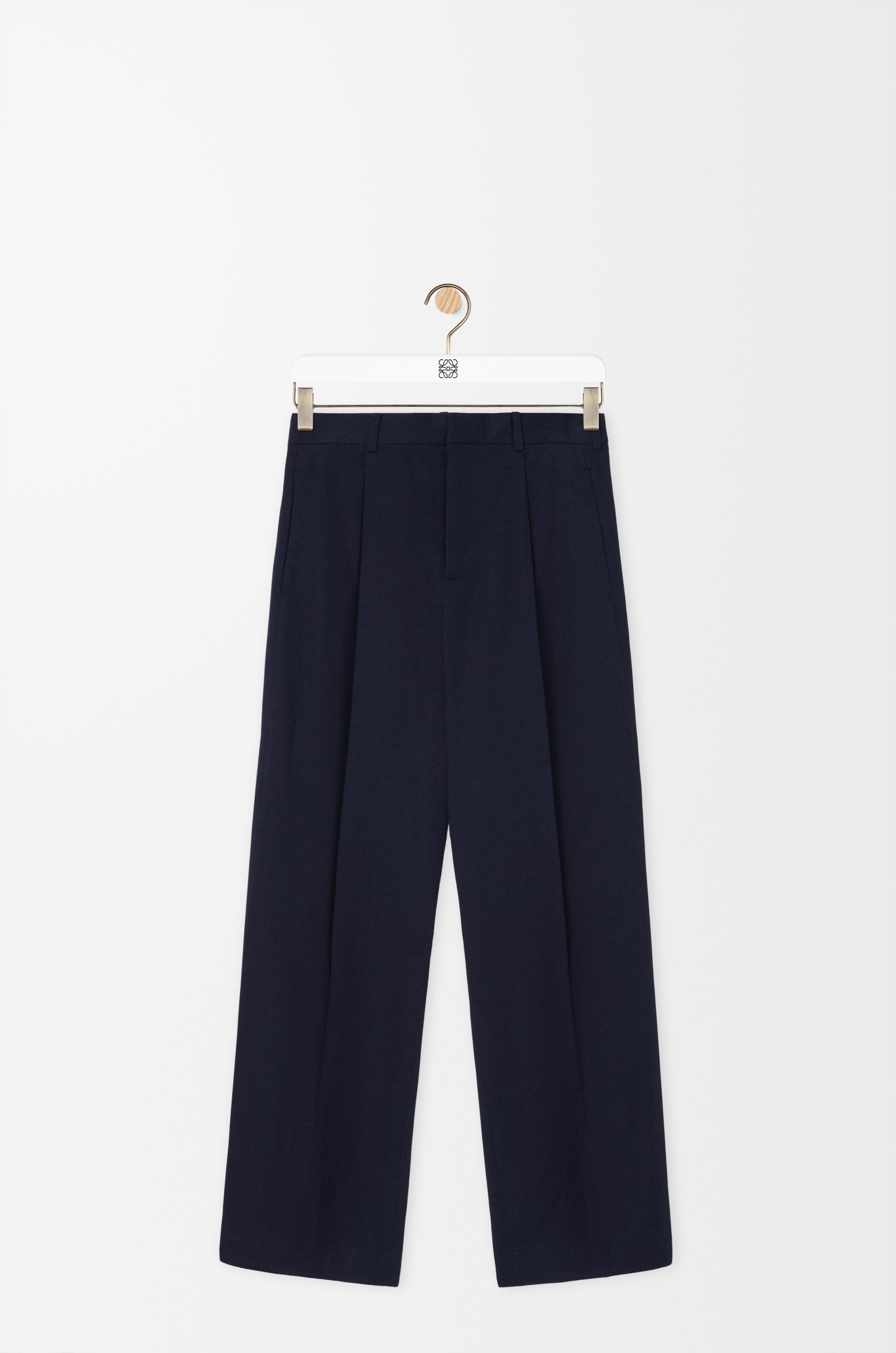 Wide leg trousers in cotton by LOEWE