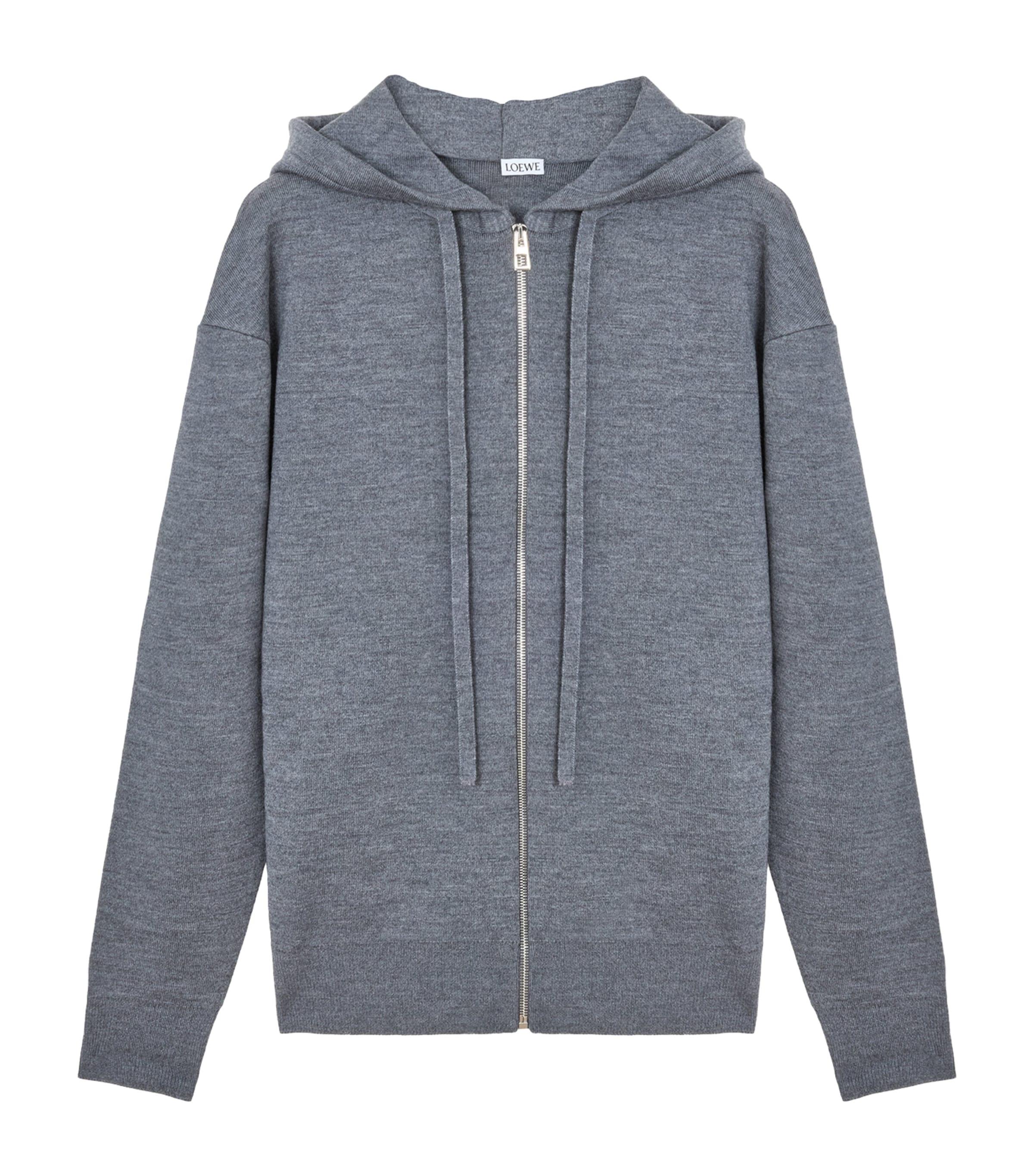 Wool Anagram Zip-Up Hoodie by LOEWE