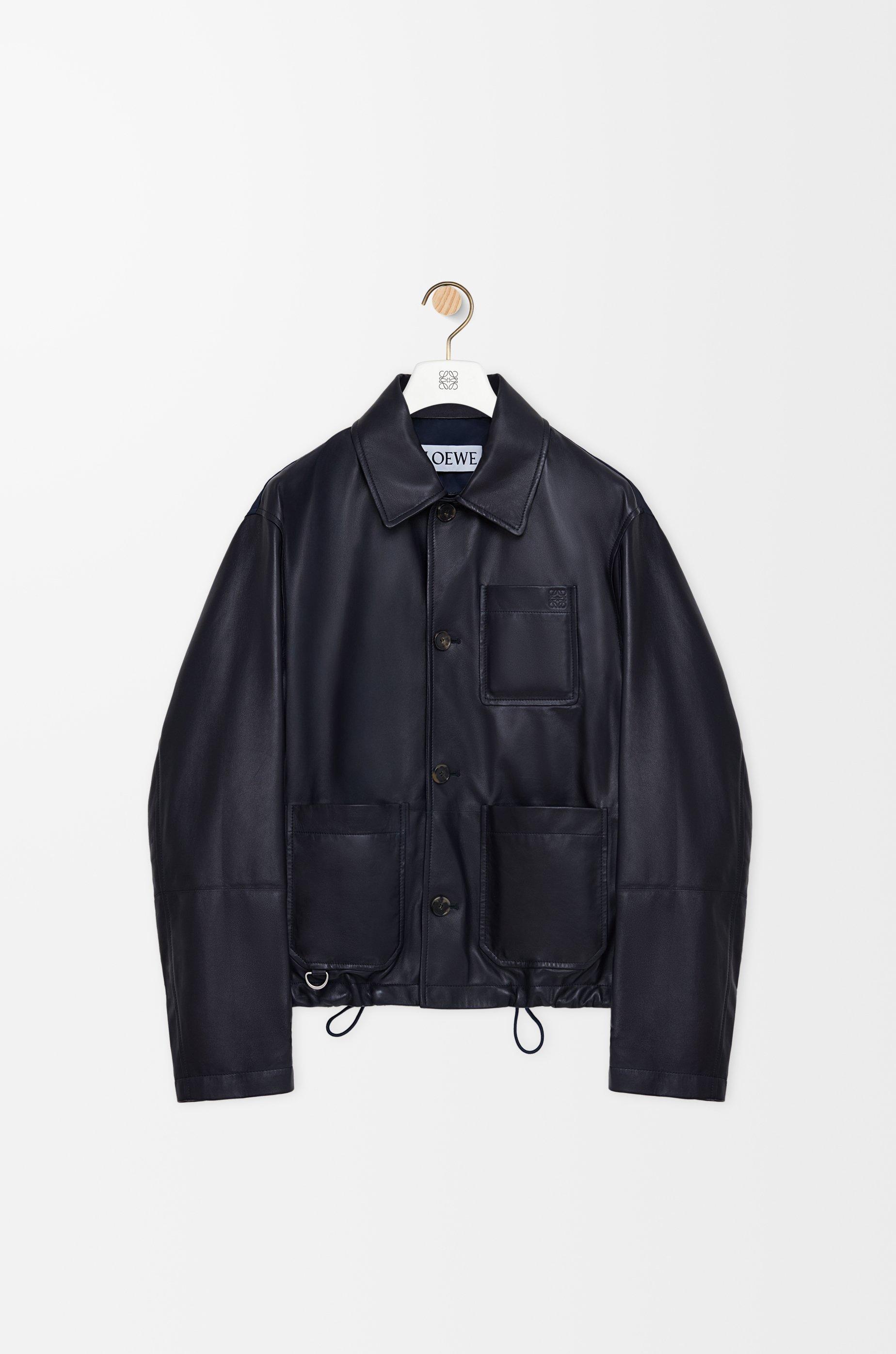 Workwear jacket in nappa lambskin and nylon by LOEWE
