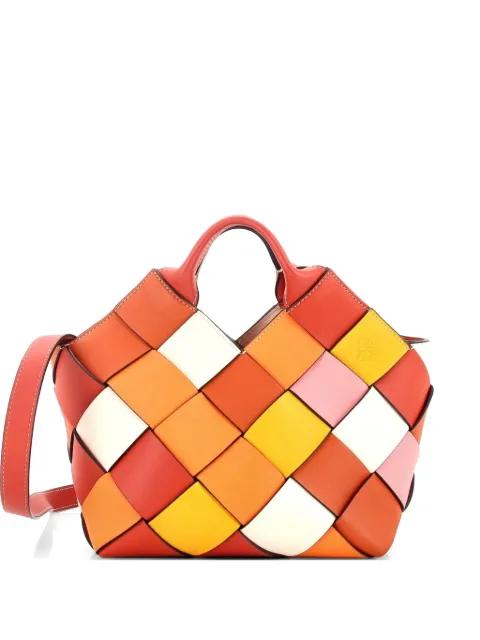 Woven Basket Bag Leather Small tote bag by LOEWE 