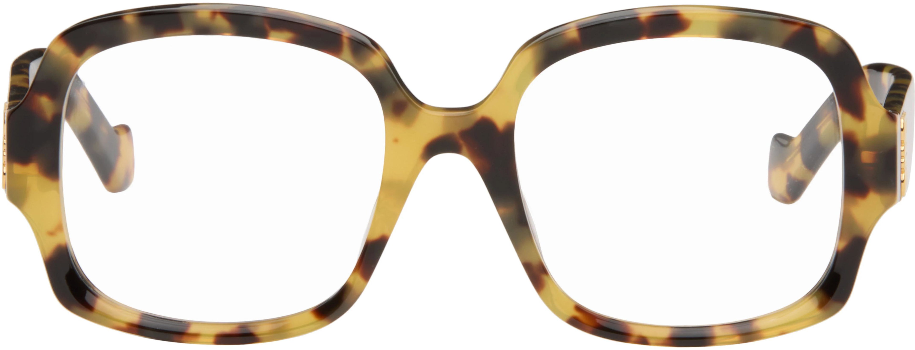 Yellow & Brown Anagram Glasses by LOEWE