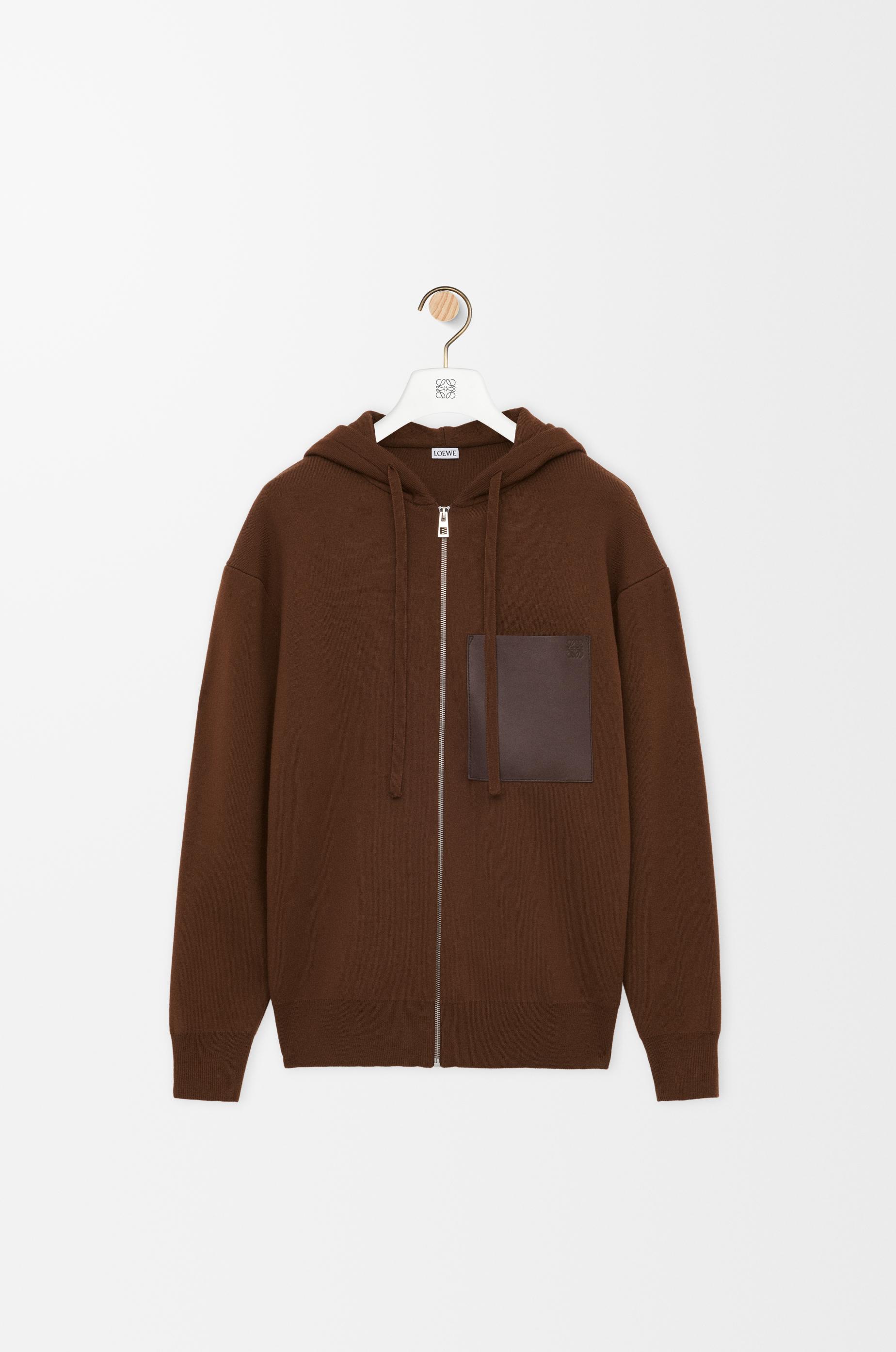 Zip-up hoodie in wool by LOEWE