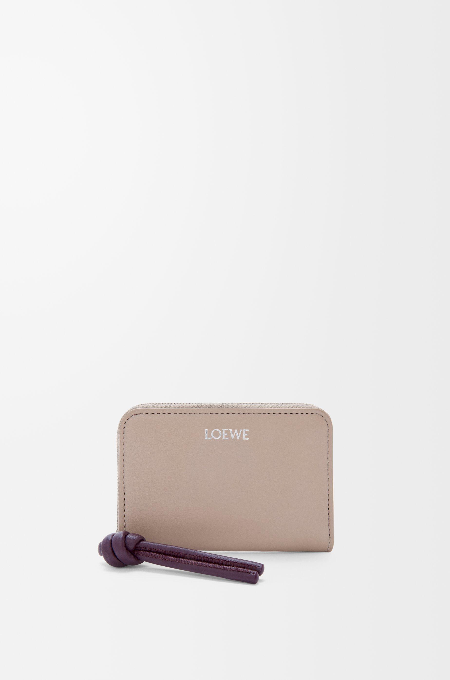 Zipped coin purse in shiny nappa calfskin by LOEWE