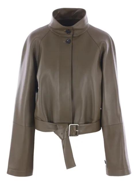 belted leather jacket by LOEWE