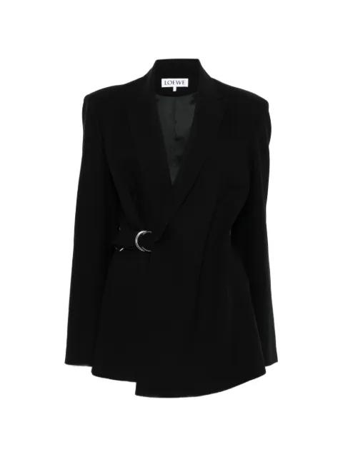 buckled wool blazer by LOEWE