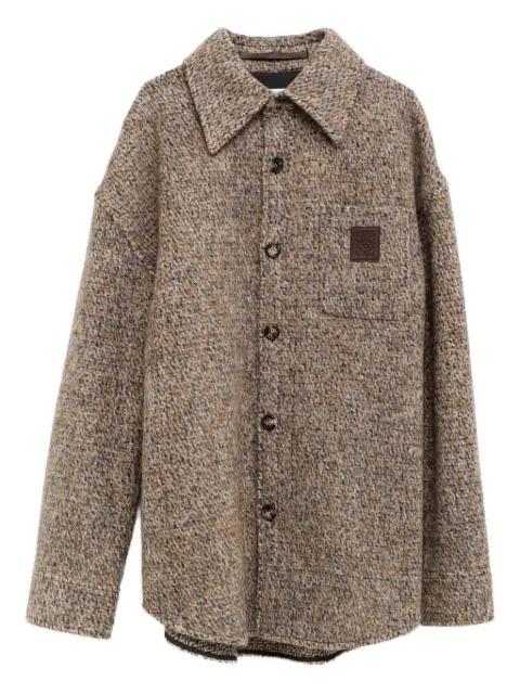 button-fastening shirt jacket by LOEWE