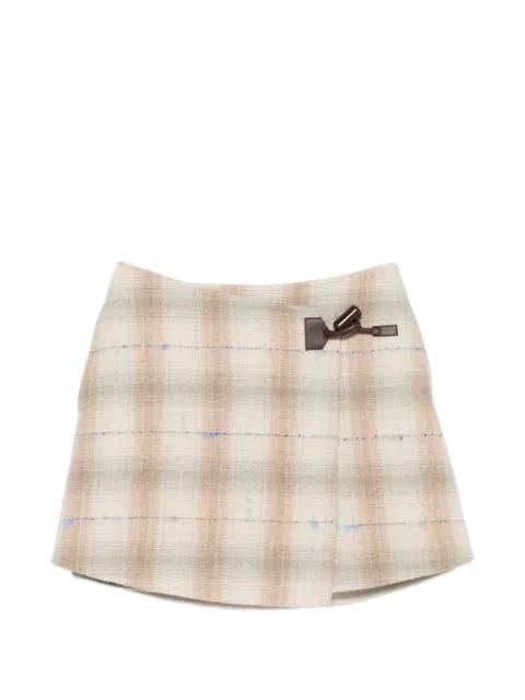 check-pattern skirt by LOEWE