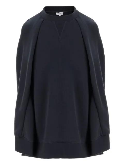crewneck cape sweatshirt by LOEWE