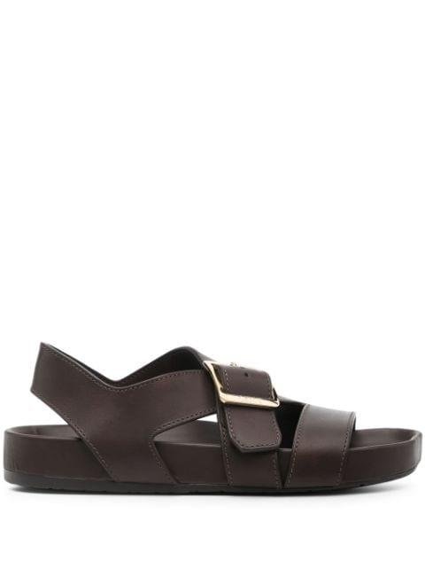 crossover-strap leather sandals by LOEWE
