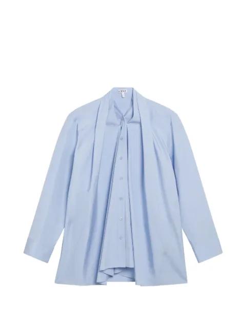 draped cotton shirt by LOEWE