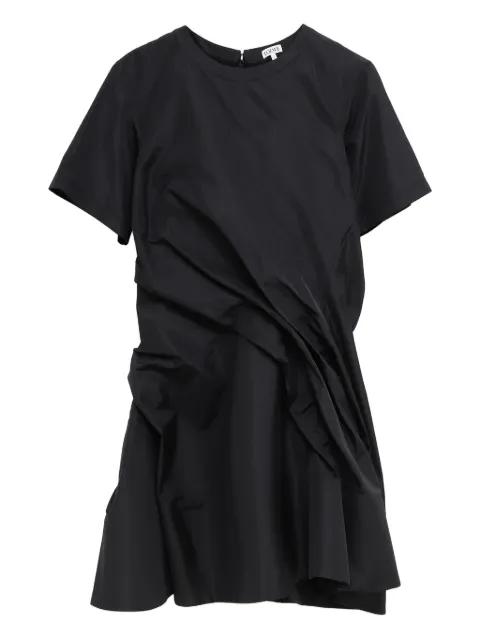 draped short-sleeved dress by LOEWE