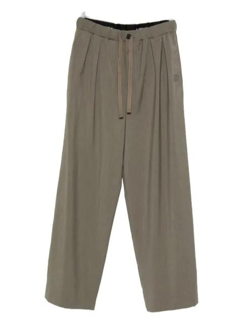 drawstring pleated trousers by LOEWE