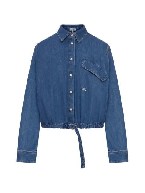 flap-pocket denim shirt by LOEWE
