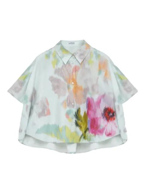 floral-print trapeze shirt by LOEWE