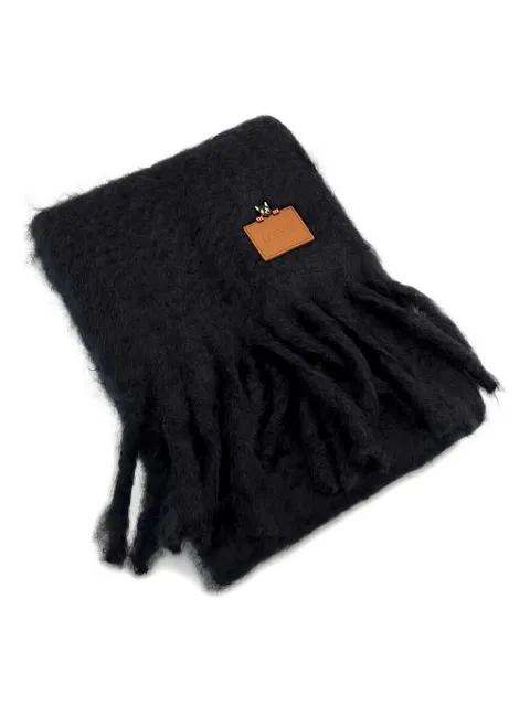 fringe plaque scarf by LOEWE