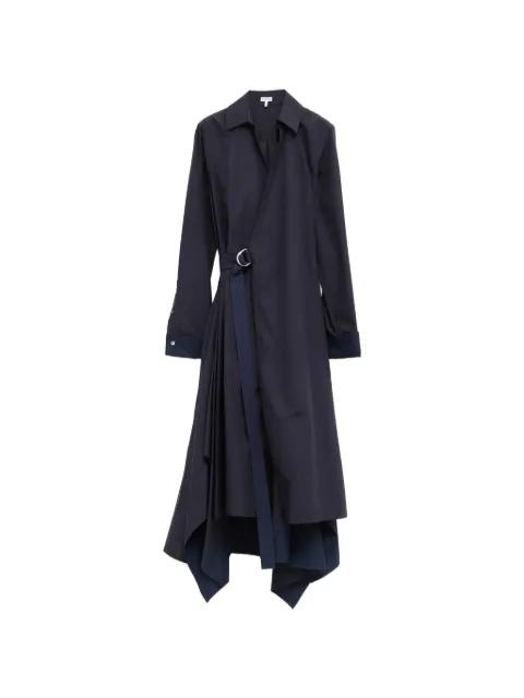 layered belted midi dress by LOEWE