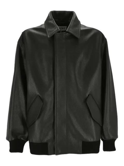leather bomber jacket by LOEWE