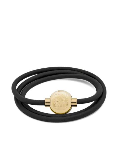 leather logo bracelet by LOEWE