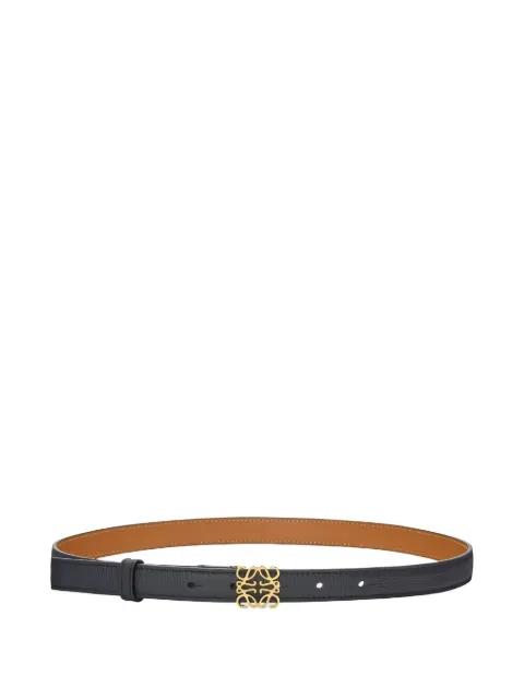 leather logo-plaque belt by LOEWE