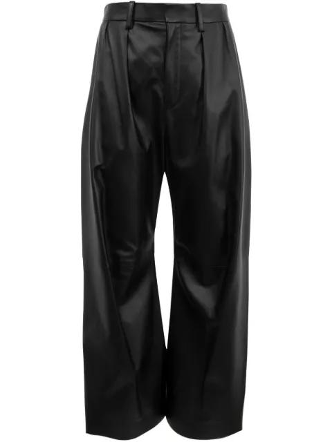leather palazzo pants by LOEWE
