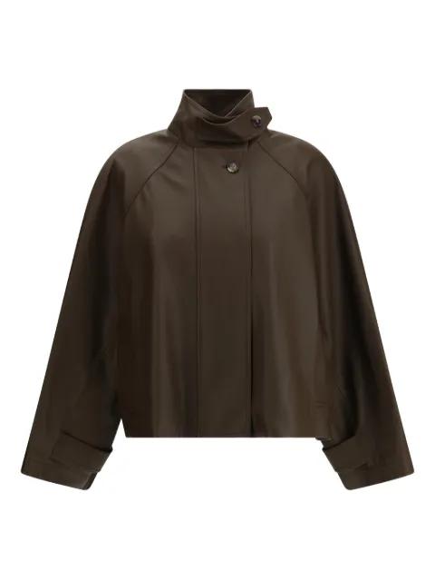 leather short parka by LOEWE