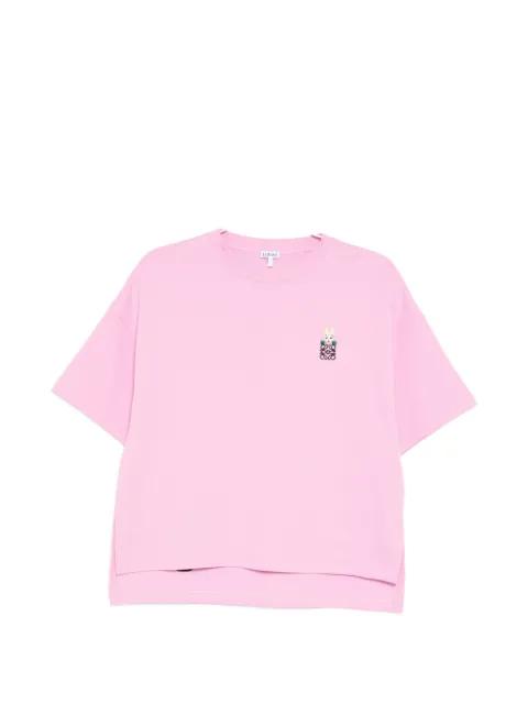 logo-embroidered T-shirt by LOEWE