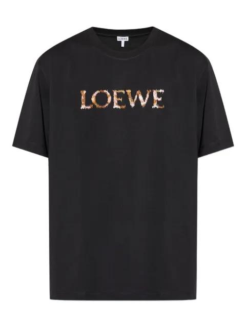 logo-embroidered T-shirt by LOEWE