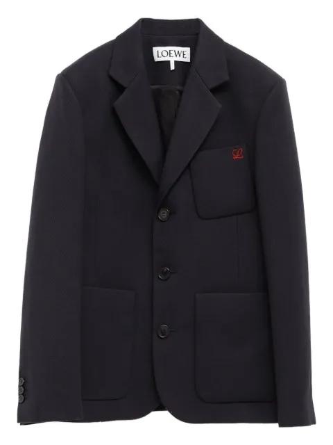 logo-embroidered jacket by LOEWE