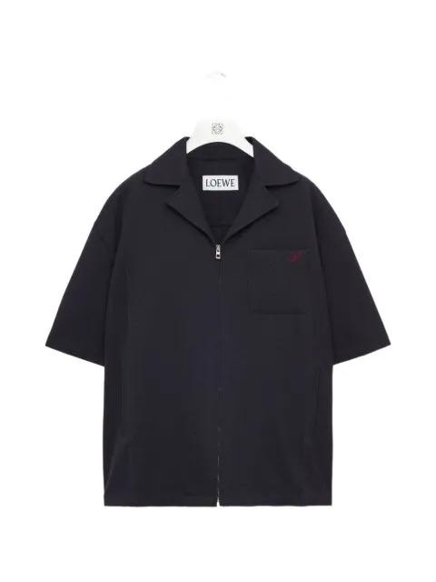 logo-embroidered shirt by LOEWE
