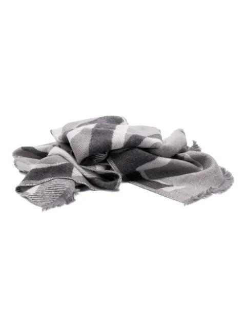 logo fringed scarf by LOEWE