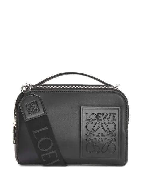 logo-plaque top-handle bag by LOEWE