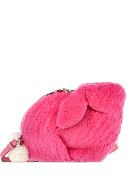 mini Bunny Fuzzy cross body bag by LOEWE 