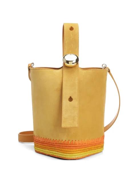 mini Pebble suede bucket bag by LOEWE