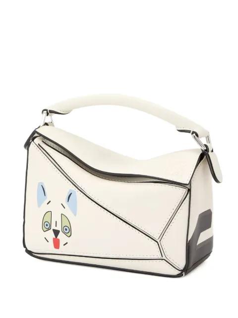 mini Puzzle Futurist Cat tote bag by LOEWE
