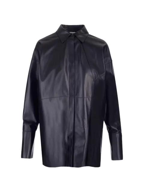 panelled leather shirt by LOEWE