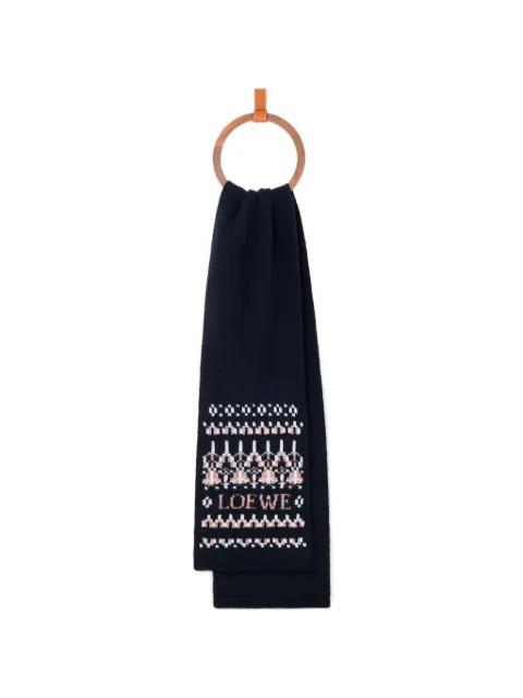 patterned scarf by LOEWE