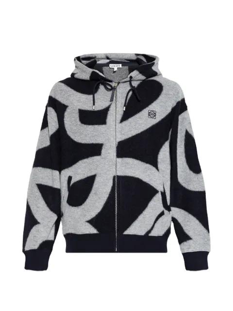 patterned zip-fastening sweatshirt by LOEWE