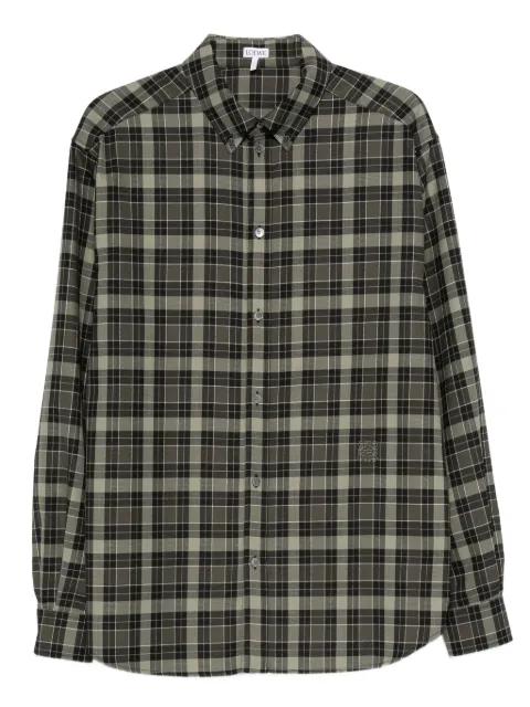 plaid button-up shirt by LOEWE