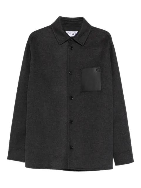 pocket-detail overshirt by LOEWE