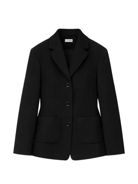 single-breasted wool blazer by LOEWE