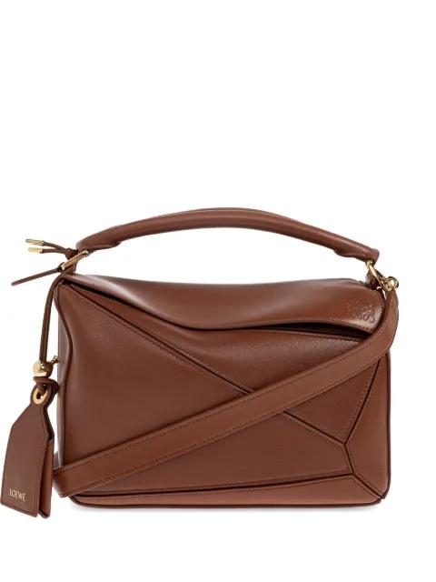 small Featherlight Puzzle leather tote bag by LOEWE