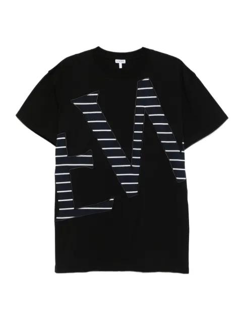 striped-logo T-shirt by LOEWE
