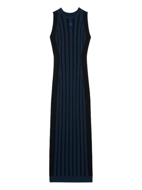 striped sleeveless midi dress by LOEWE