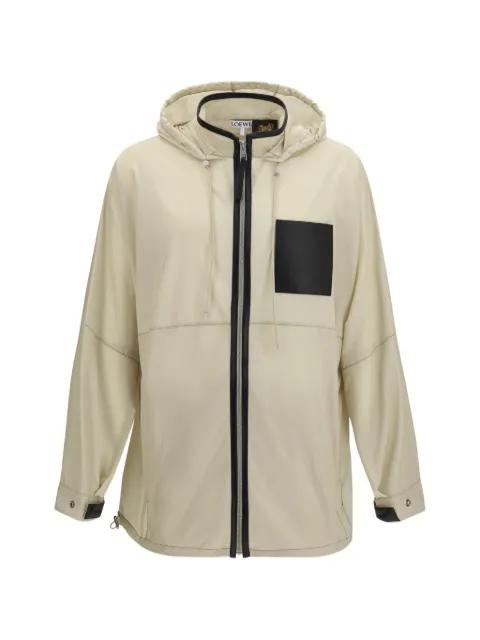 technical-shell zip-up hoodied jacket by LOEWE technical-shell zip-up hoodied jacket by LOEWE