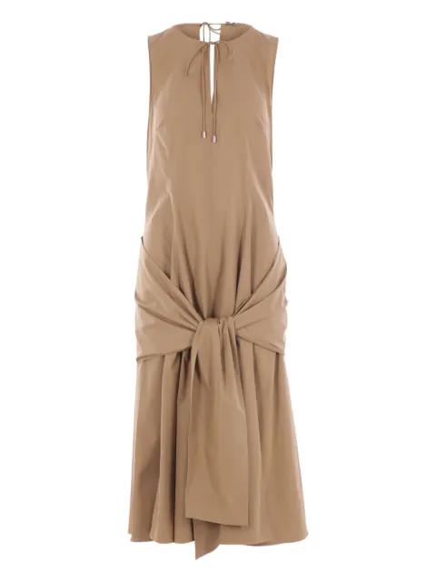 tie-detail sleeveless day dress by LOEWE