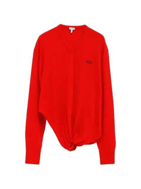 twisted V-neck sweater by LOEWE